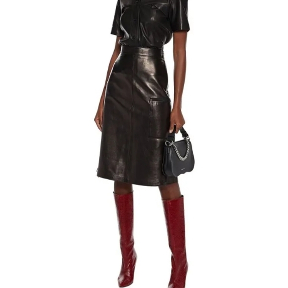 Acne Studios Leather Skirt
